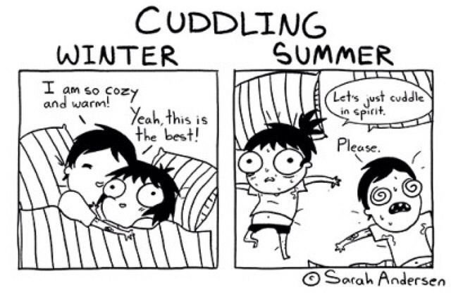 5 Cuddle Positions for Warmer Weather
